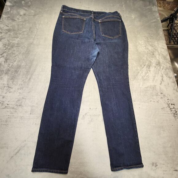 Old Navy Jeans Womens 14 Regular Blue The Sweetheart Dark Wash Stretch Denim - Picture 9 of 10